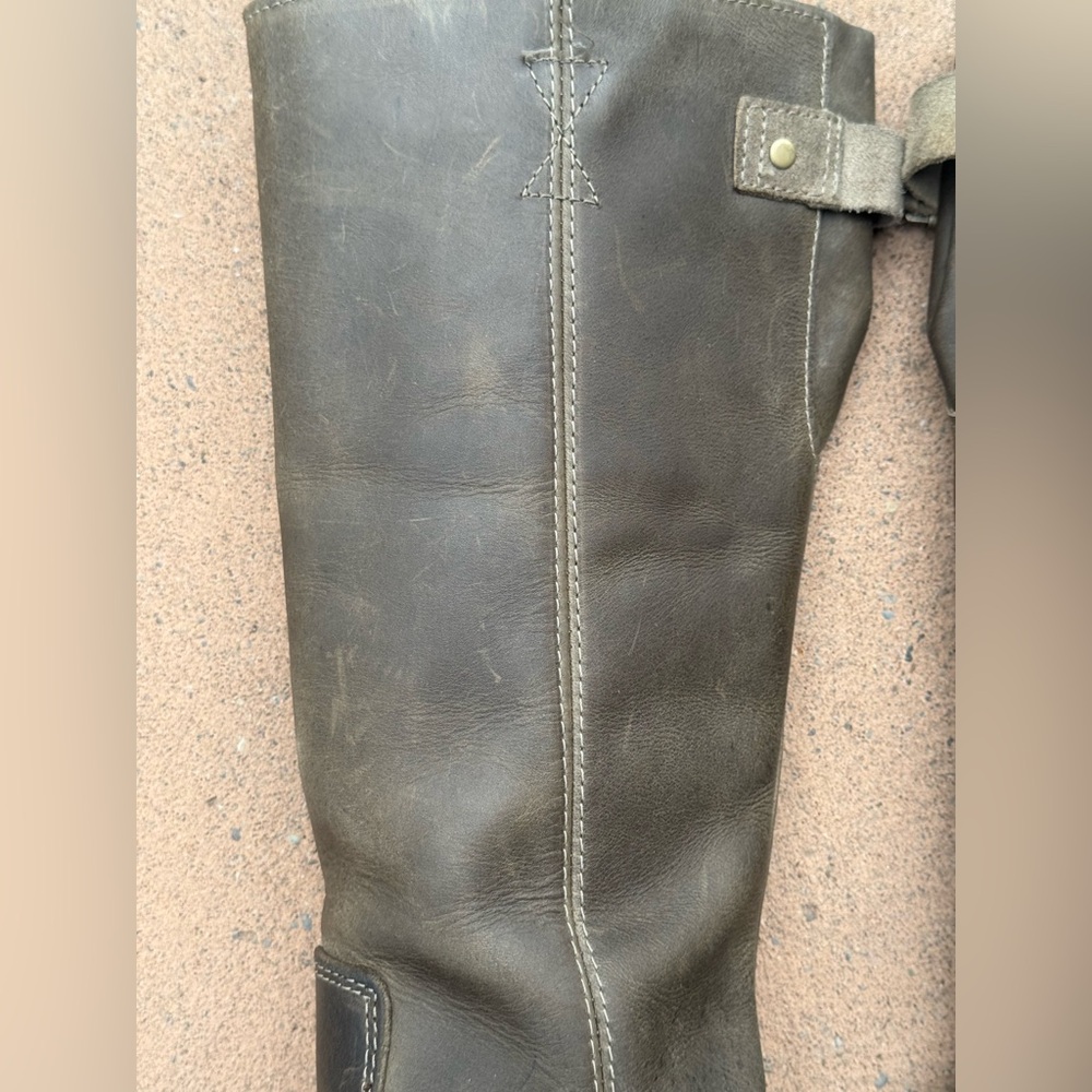 Sorel Tivoli II Tall Waterproof Winter Boots Green Leather Rubber Size 6.5 - Picture 14 of 16